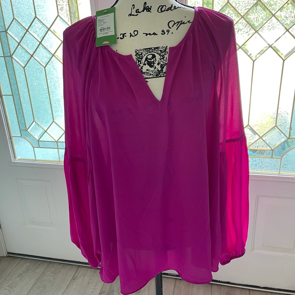 Beautiful magenta brand new Lilly Pulitzer blouse